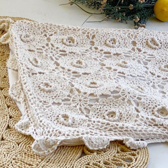 **Crochet Pillow Case Boho Slip Cover - Picture 2 of 8